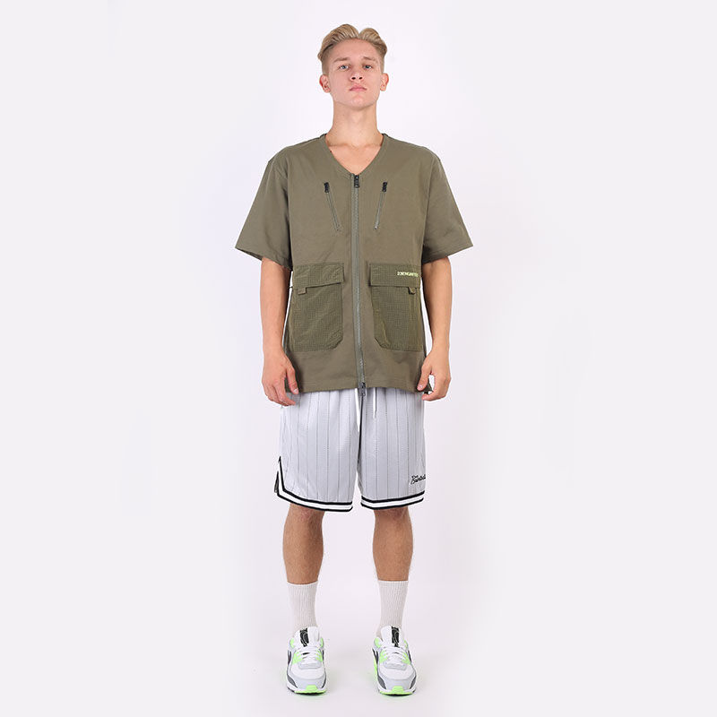 мужская зеленая футболка Jordan 23 Engineered Short-Sleeve Top DH1597-222 - цена, описание, фото 9